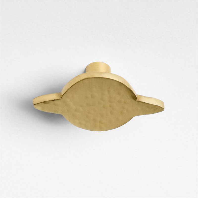 Brass Saturn Dresser Knob - image 1 of 2