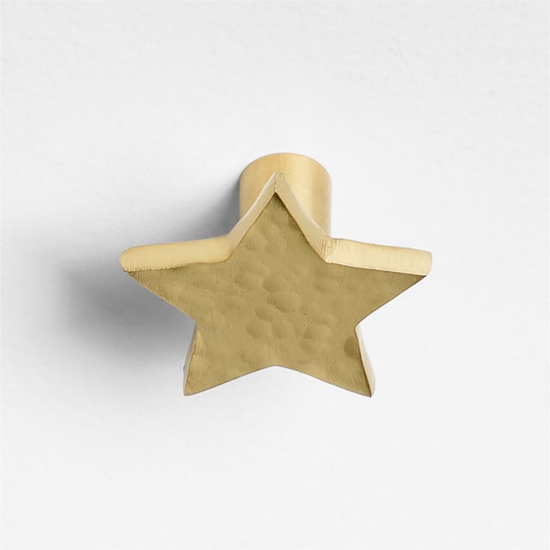 Brass Star Dresser Knob - image 1 of 2