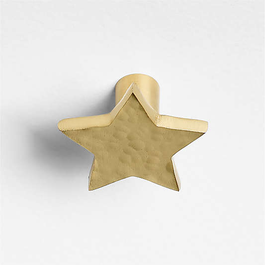 Brass Star Dresser Knob