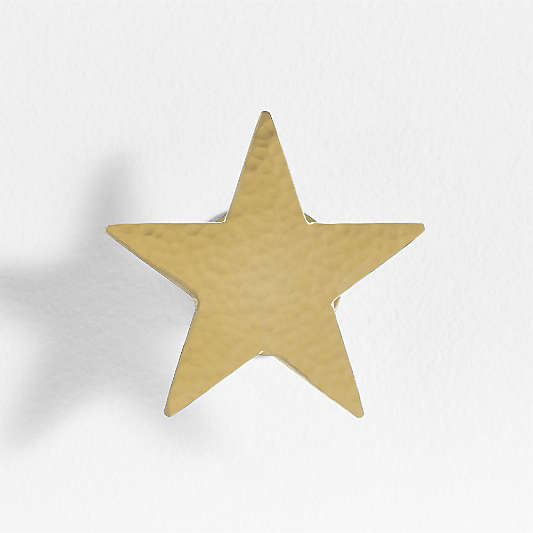 Brass Metal Star Shaped Kids Wall Hook