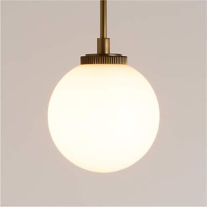 Brasserie Glass Pendant Light