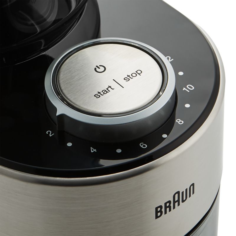 Braun FreshSet 12-Cup Burr Coffee Grinder in Stainless Steel/Black - Bed  Bath & Beyond - 38414176