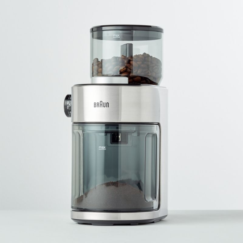 Braun FreshSet 12-Cup Burr Coffee Grinder in Stainless Steel/Black - Bed  Bath & Beyond - 38414176