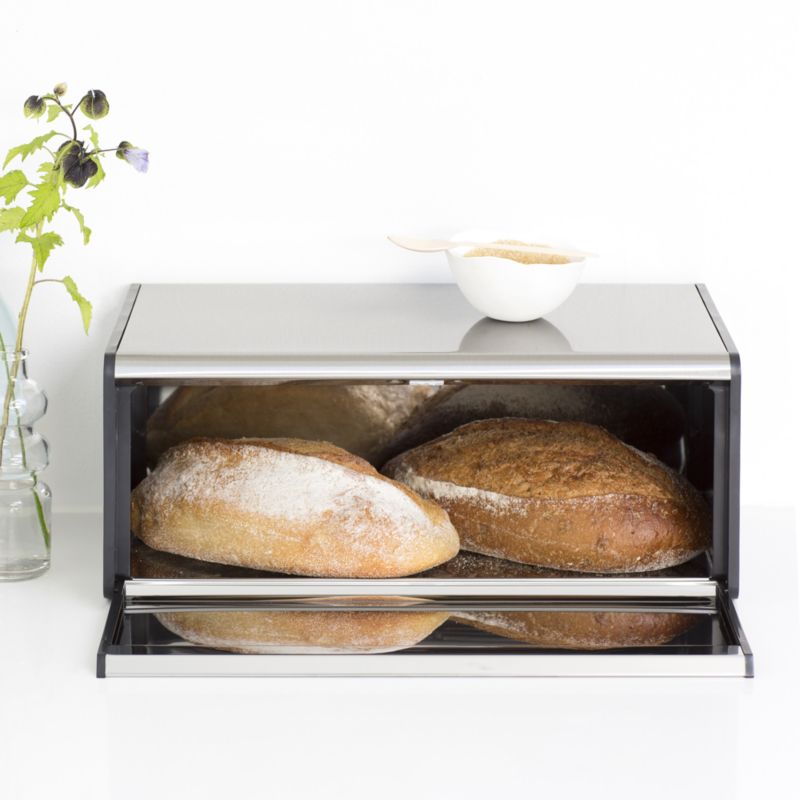 Brabantia Fall Front Matte Steel Bread Box - image 1 of 7