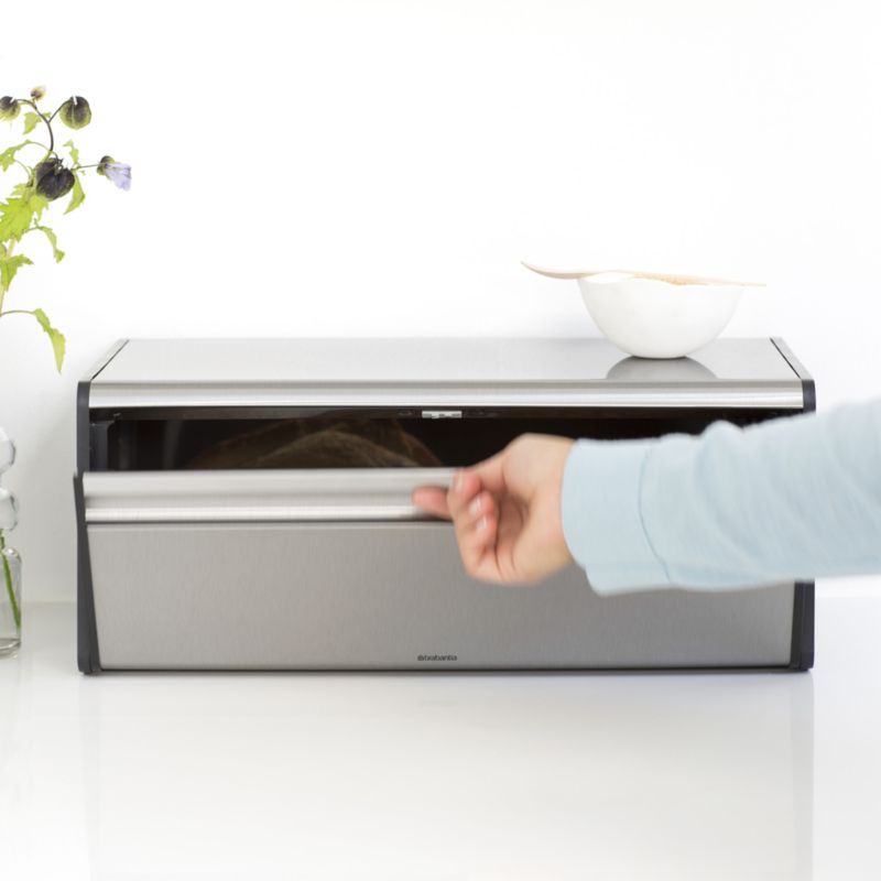Brabantia Fall Front Matte Steel Bread Box - image 2 of 7
