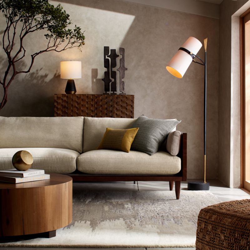 Raffael Carved Wood Bar with Storage + Reviews Crate & Barrel