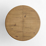 Breckenridge 78"-108" Weathered Rustic Oak Wood Extendable Dining Table