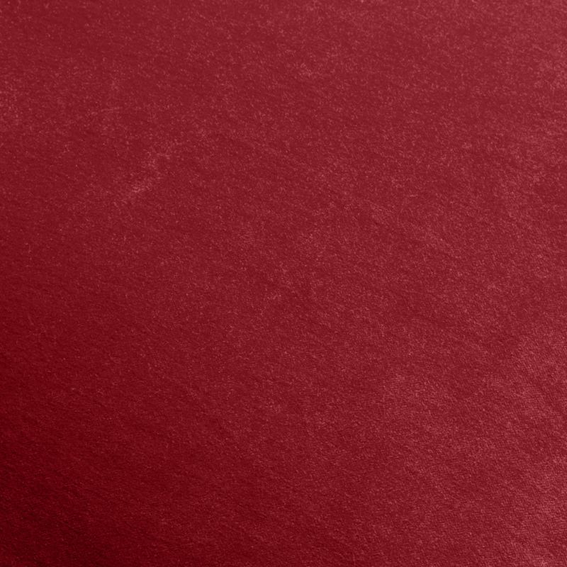 Braided Velvet Border 23"x23" Luminous Red Throw Pillow Cover - image 1 of 4