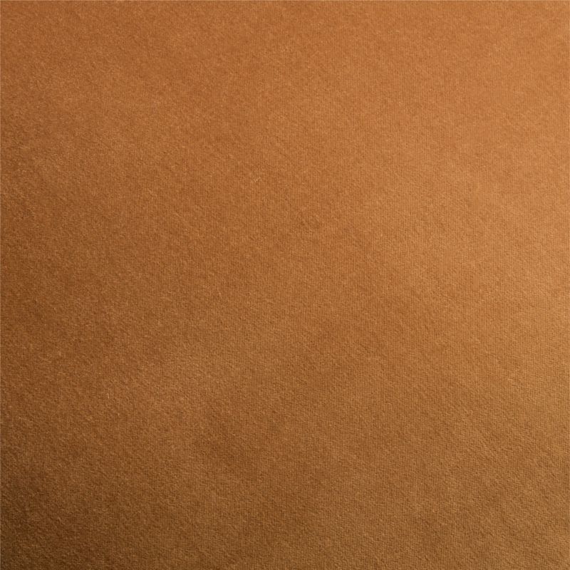 Braided Velvet Border 23"x23" Maple Brown Throw Pillow Cover with Down-Alternative Insert - image 1 of 4
