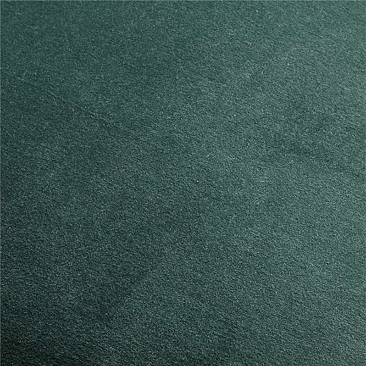 Braided Velvet Border 23"x23" Spruce Green Throw Pillow Cover