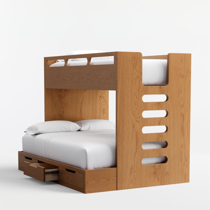 Bridgeman Hazelnut Wood Twin Over Full Kids Bunk Bed - image 4 of 7