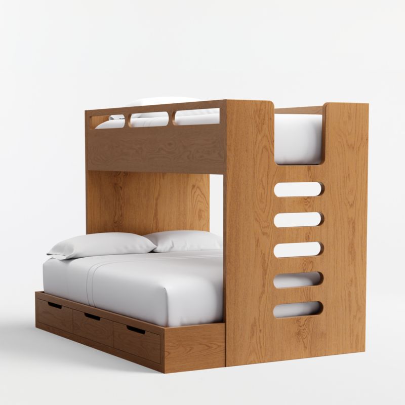 Bridgeman Hazelnut Wood Twin Over Full Kids Bunk Bed - image 3 of 7