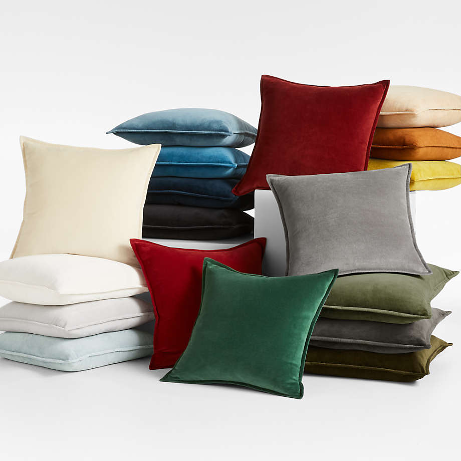 Cotton velvet hotsell pillow covers