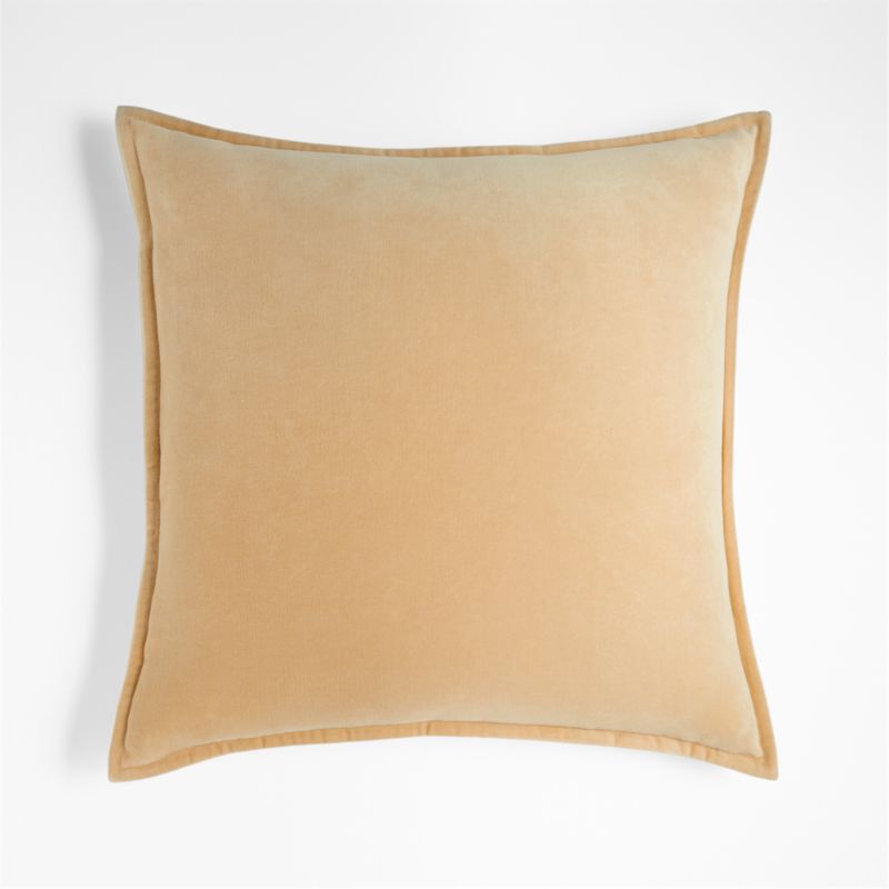 Peach discount velvet pillow