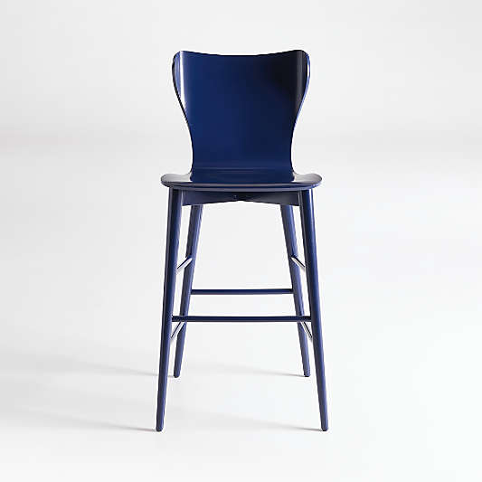Blue Bar Stools Crate & Barrel