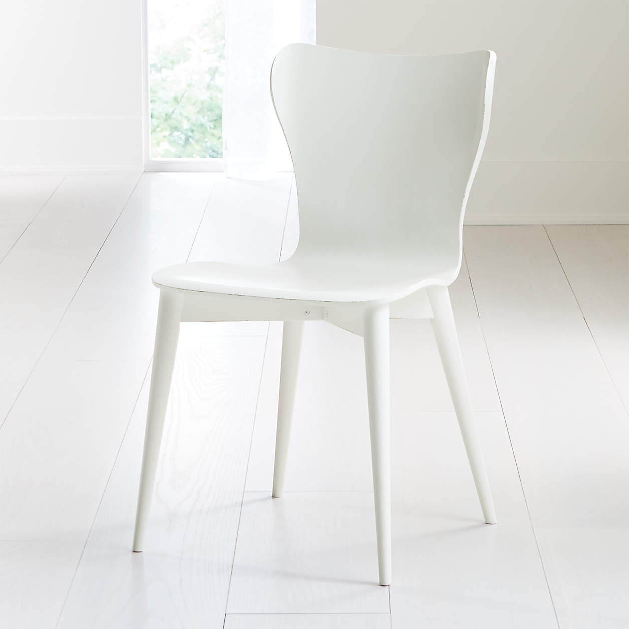 Brera White Bentwood Dining Chair + Reviews Crate & Barrel Canada