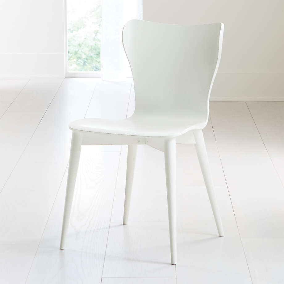Brera White Bentwood Dining Chair + Reviews Crate & Barrel Canada
