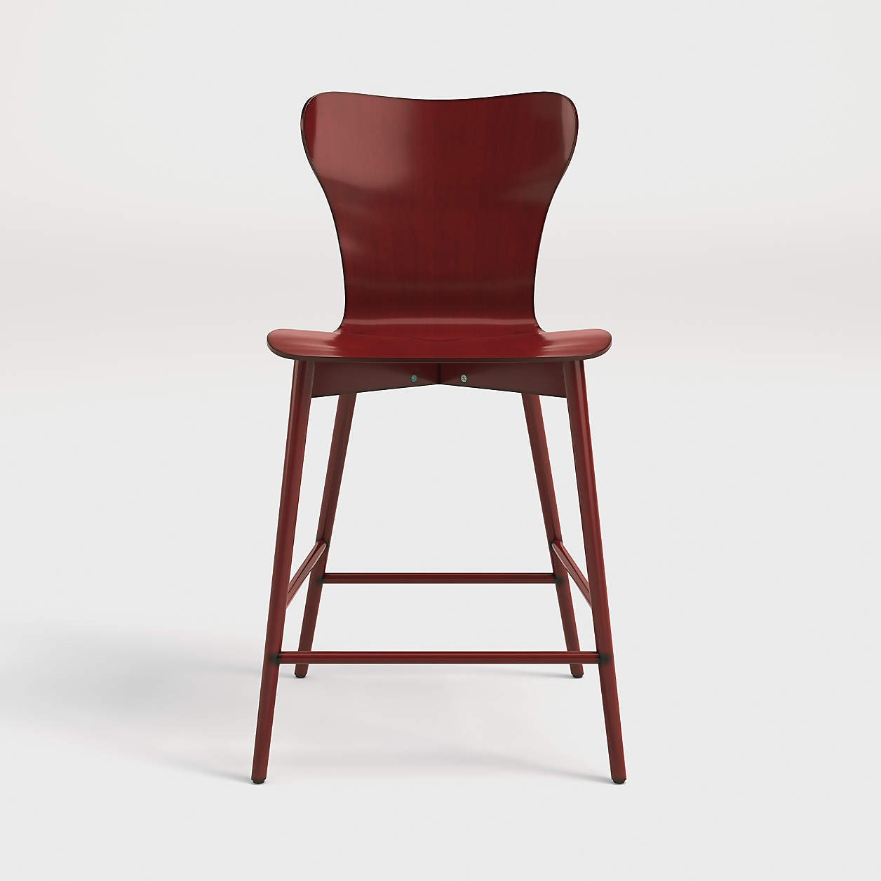 Brera Red Counter Stool + Reviews Crate & Barrel