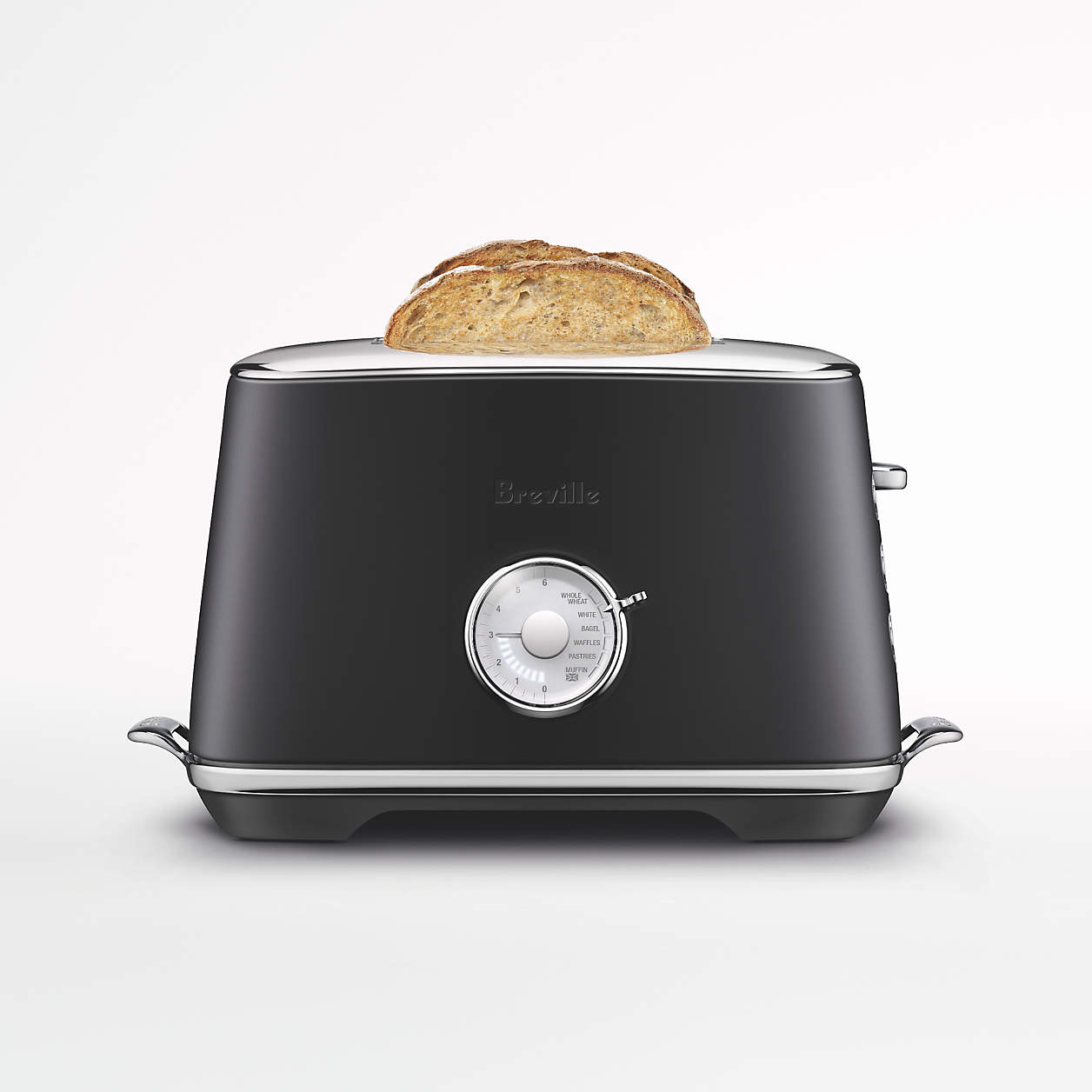 Breville Toast Select Luxe Black Truffle 2Slice Toaster + Reviews Crate & Barrel