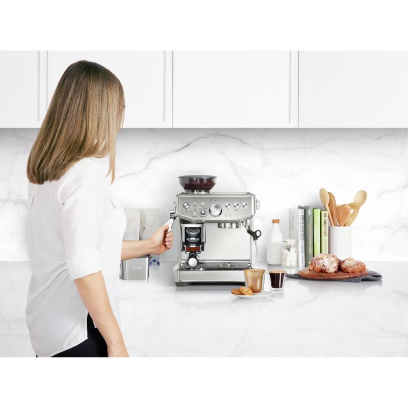 Breville Barista Express Impress Brushed Stainless Steel Espresso ...