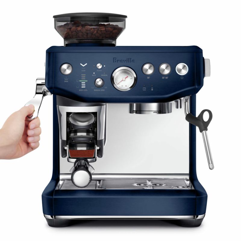 Breville ® Barista Express ® Impress Espresso Machine in Damson Blue - image 2 of 5