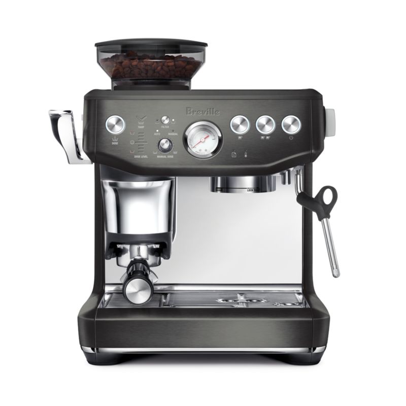 Breville ® Barista Express Impress Espresso Machine in Black Stainless Steel