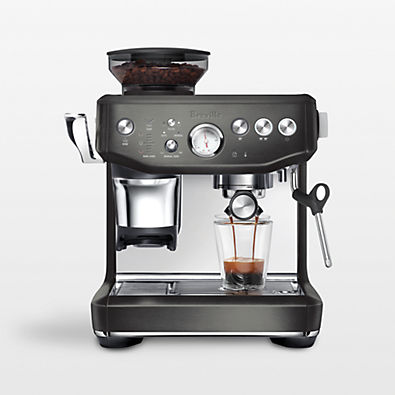 View Breville ® Barista Express ® Impress Espresso Machine in Black Stainless Steel details