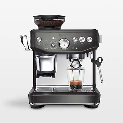 Breville ® Barista Express ® Impress Espresso Machine in Black Stainless Steel