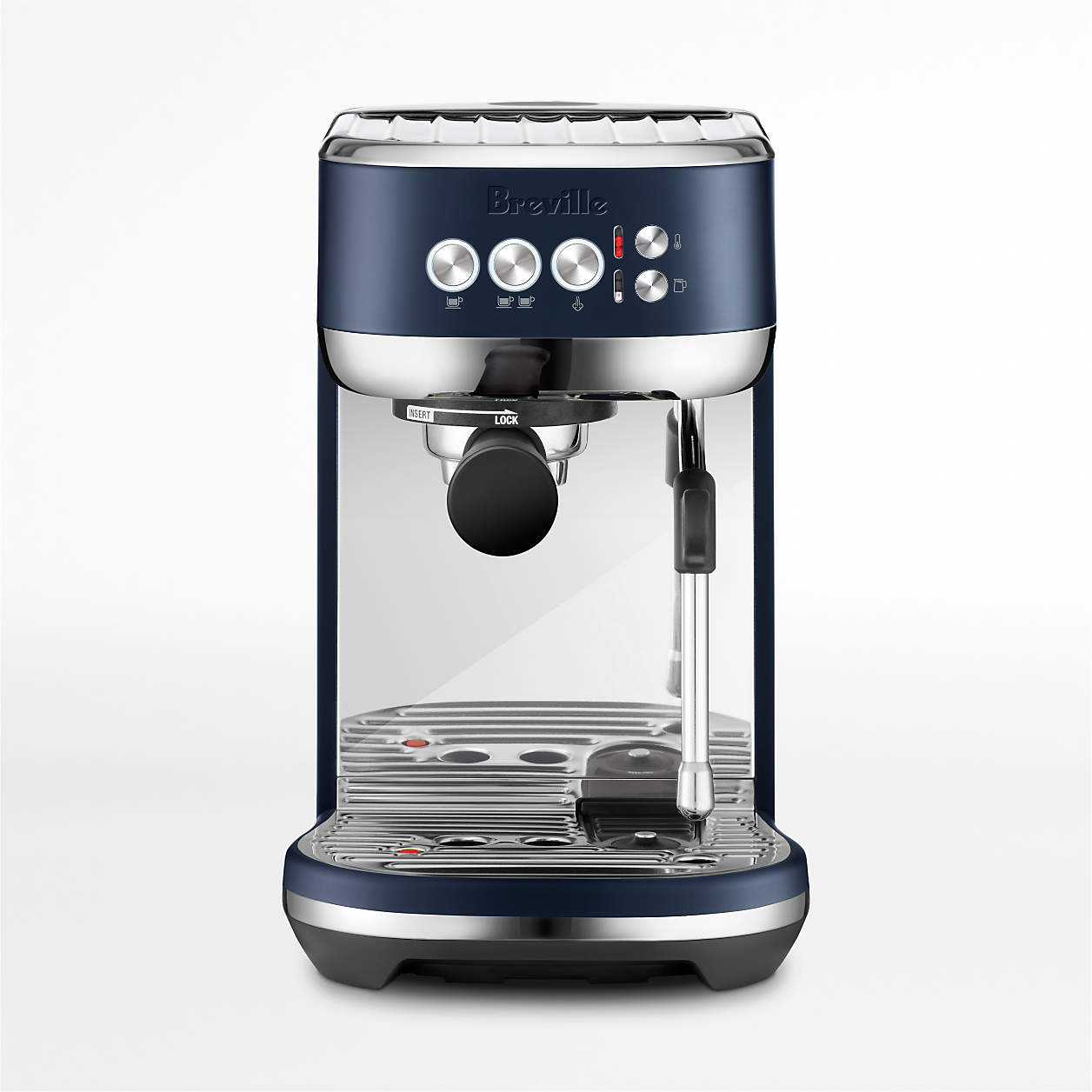 Breville the Bambino Plus Damson Blue Espresso Machine Maker + Reviews