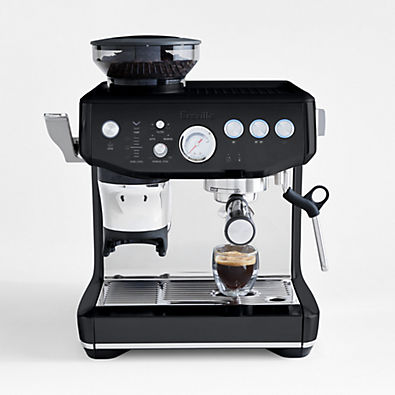 View Breville ® Barista Express ® Impress Espresso Machine in Black Truffle details
