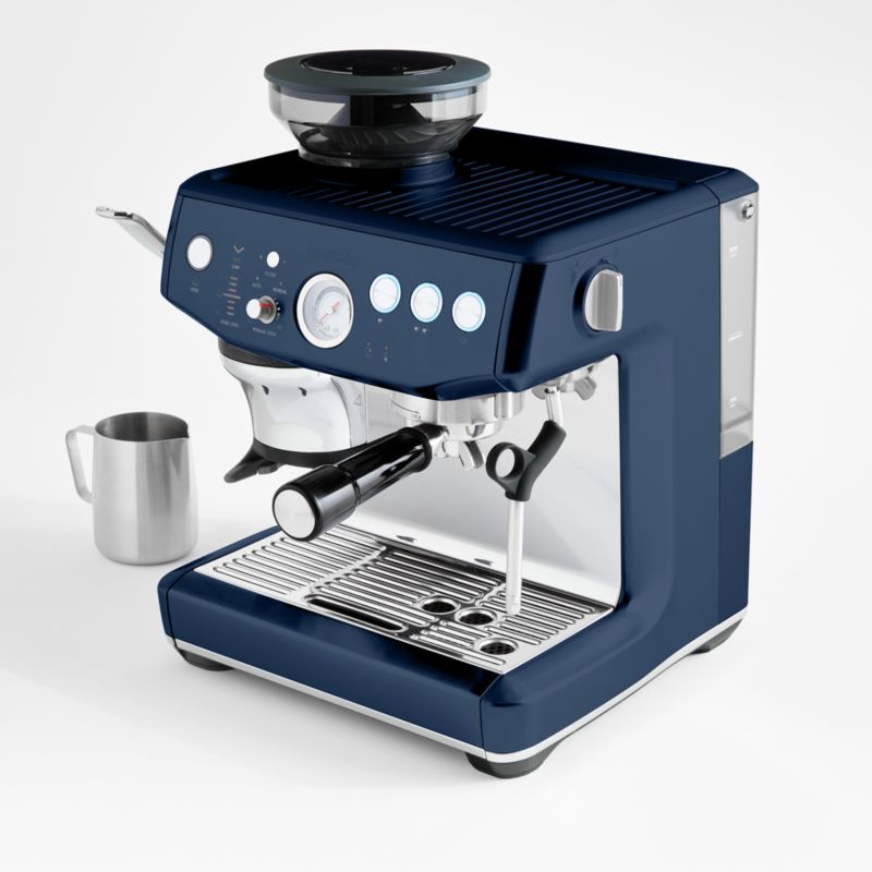 Breville the Barista Express Impress Espresso Machine Damson Blue  BES876DBL1BNA1 - Best Buy