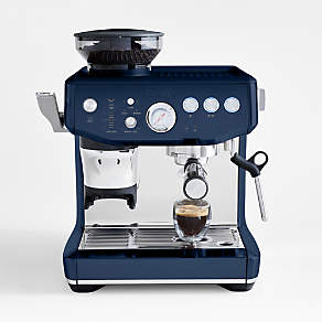 Breville - The Barista Express Impress Espresso Machine - Damson Blue