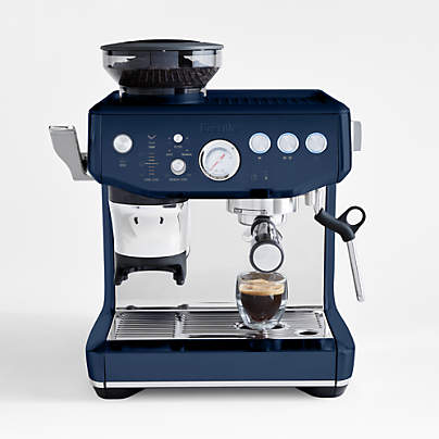 Breville ® Barista Express ® Impress Espresso Machine in Damson Blue