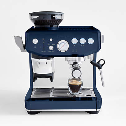 Breville Barista Express Impress Damson Blue Espresso Machine + Reviews