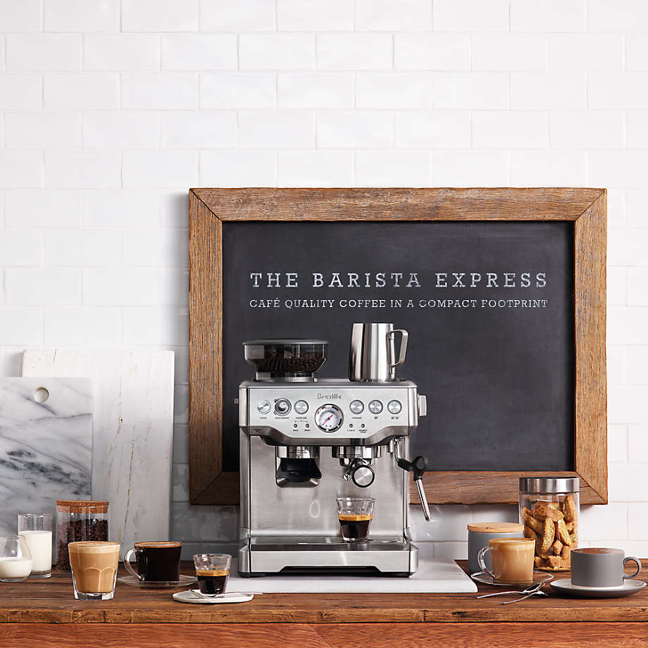 Breville Stainless Steel Barista Express Espresso Machine Light