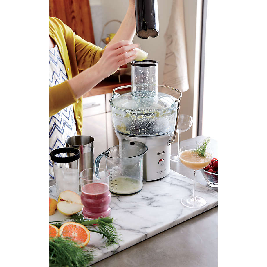 Breville Juice Fountain Electric Compact Centrifugal Juicer BJE200XL + Reviews | Crate & Barrel