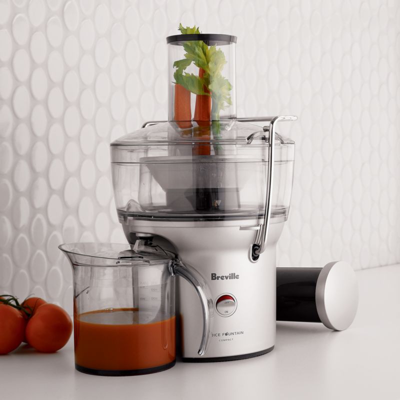 Breville Juice Fountain Electric Compact Centrifugal Juicer BJE200XL Reviews Crate Barrel Canada