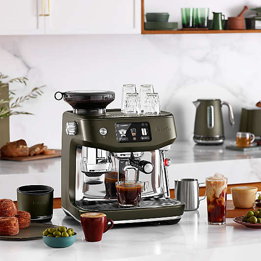 Breville ® Oracle ® Jet Automatic Espresso Machine in Olive Tapenade