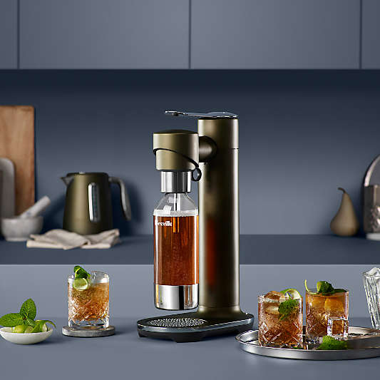 Breville ® InFizz Fusion Sparkling Beverage Maker with CO2 Canister in Olive Tapenade