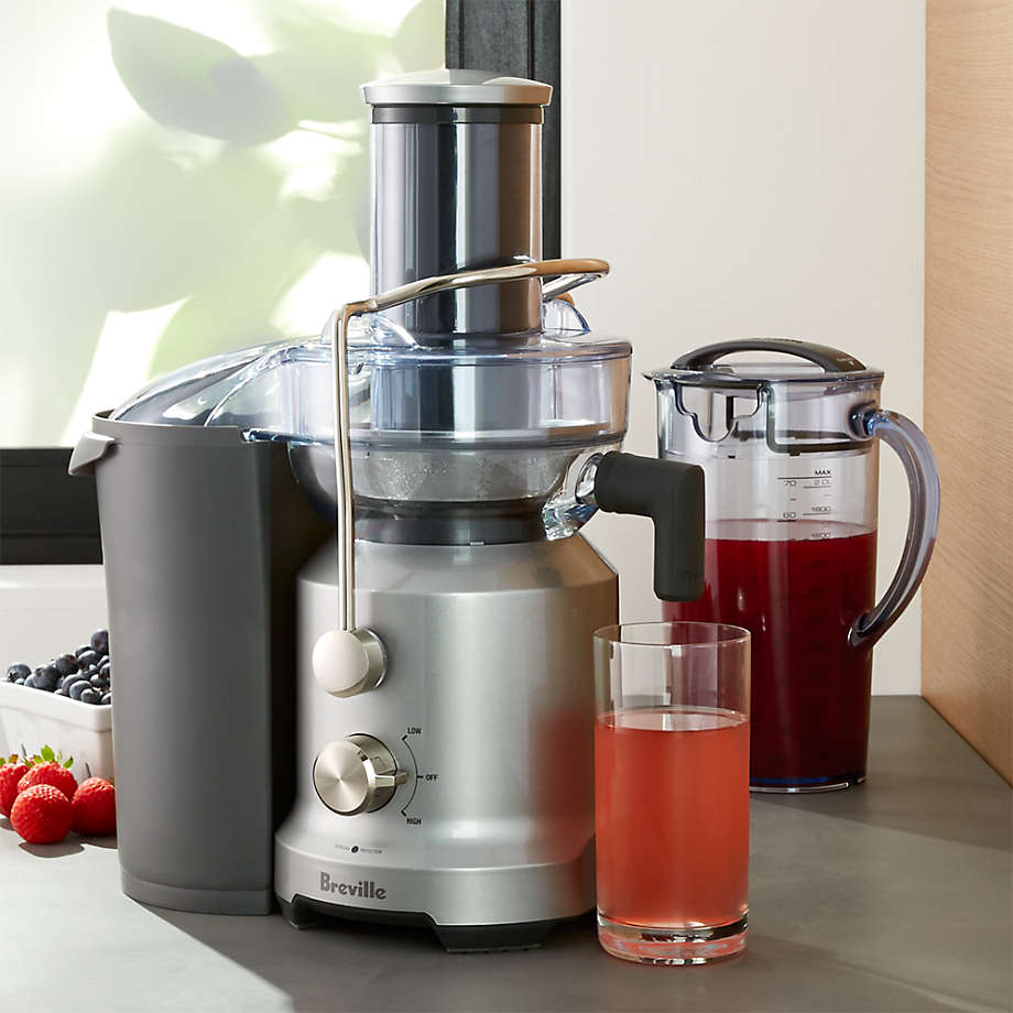 Breville Juice Fountain Electric Cold Press Juicer BJE430SIL | Crate & Barrel