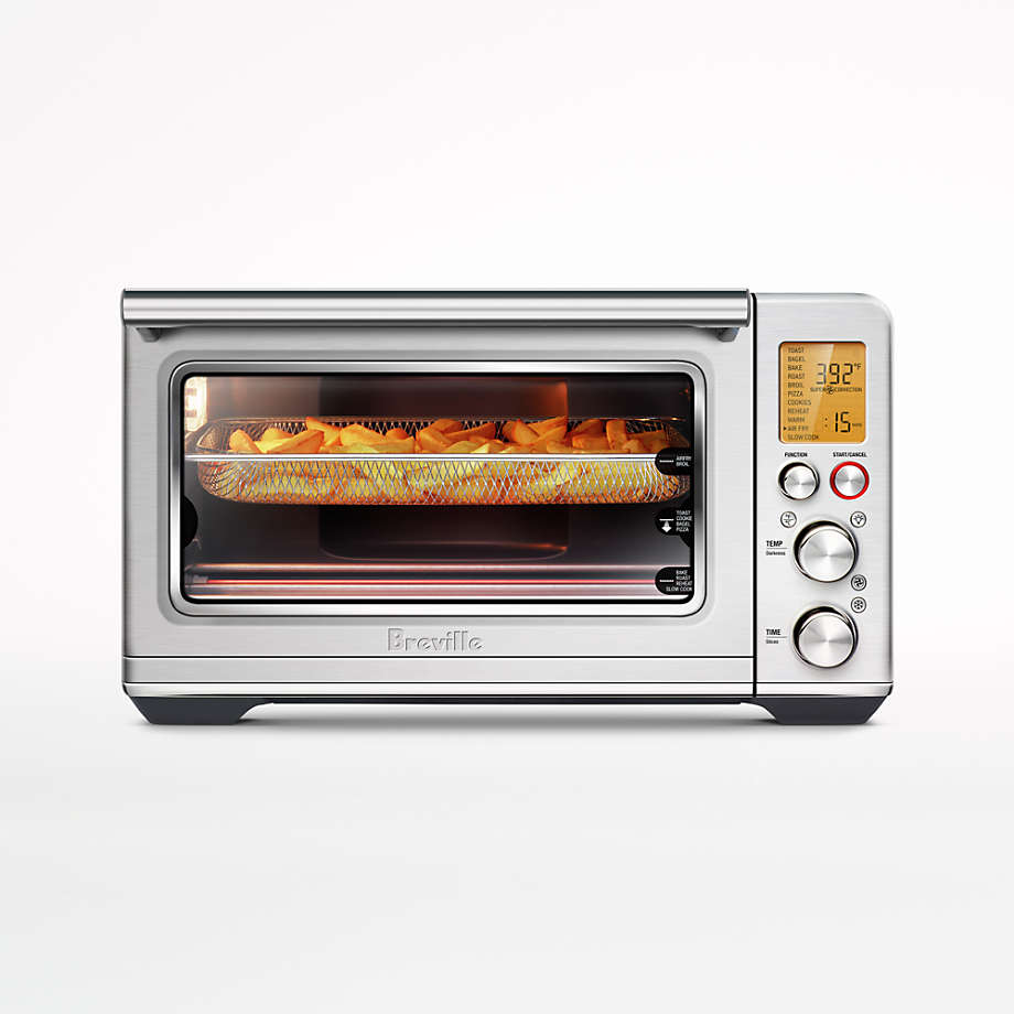 Breville Brushed Stainless Steel Smart Oven Air Fryer Toaster Oven + Reviews | Crate & Barrel