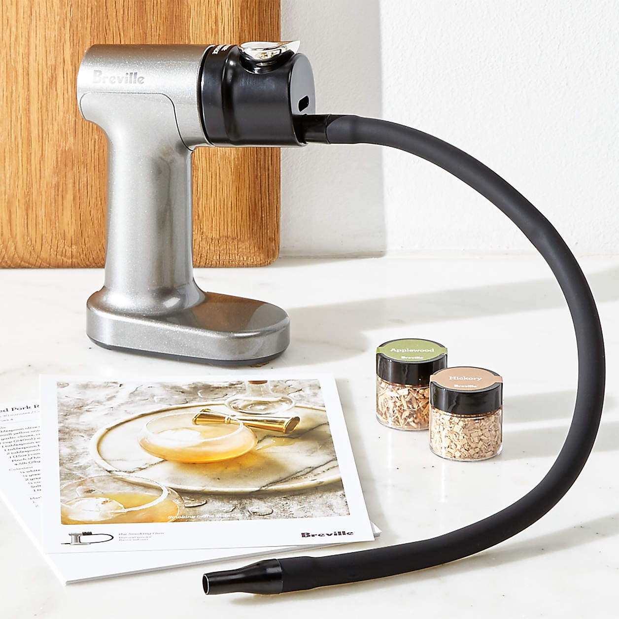 Breville Handheld Food Smoker Gun Infuser Tool + Reviews Crate & Barrel