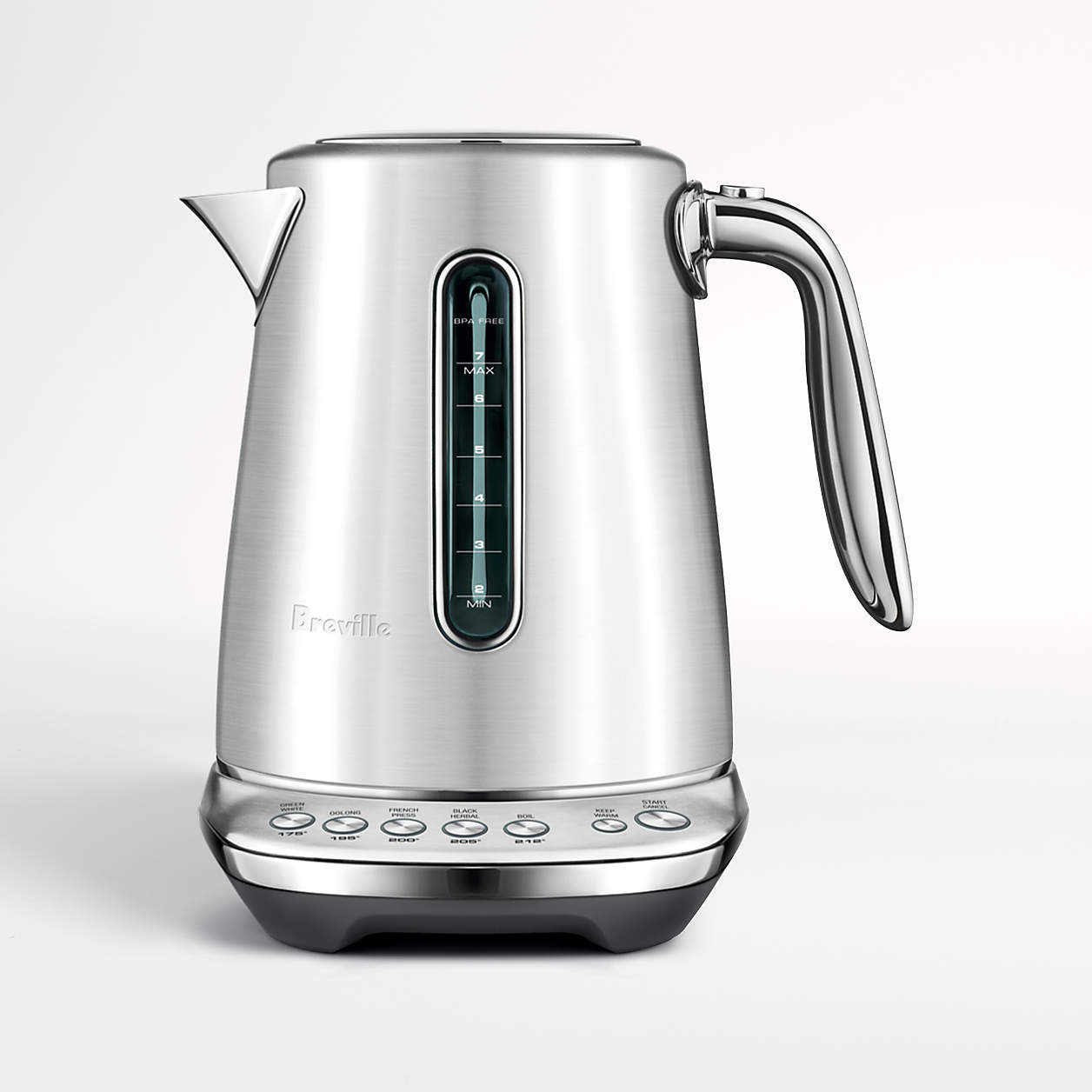 Breville Brushed Stainless Steel Luxe Smart Tea Kettle + Reviews