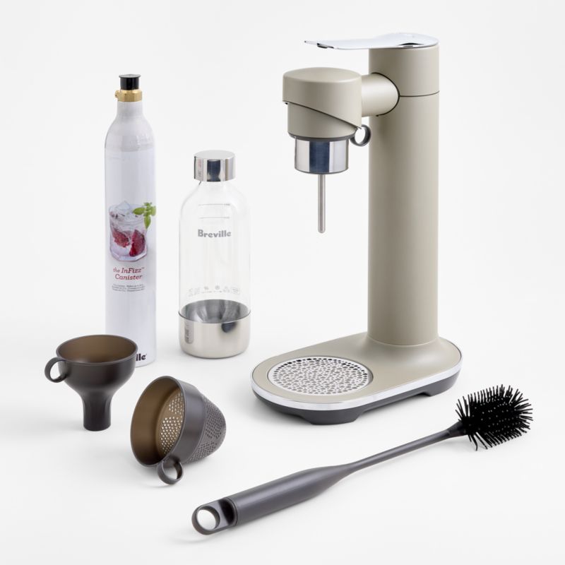 Breville ® InFizz Fusion Sparkling Beverage Maker with CO2 Canister in Almond Nougat - image 8 of 8