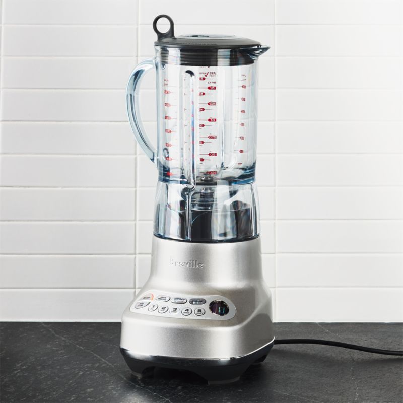 Breville 5-Speed Q Commercial Grade Blender in Smoked Hickory