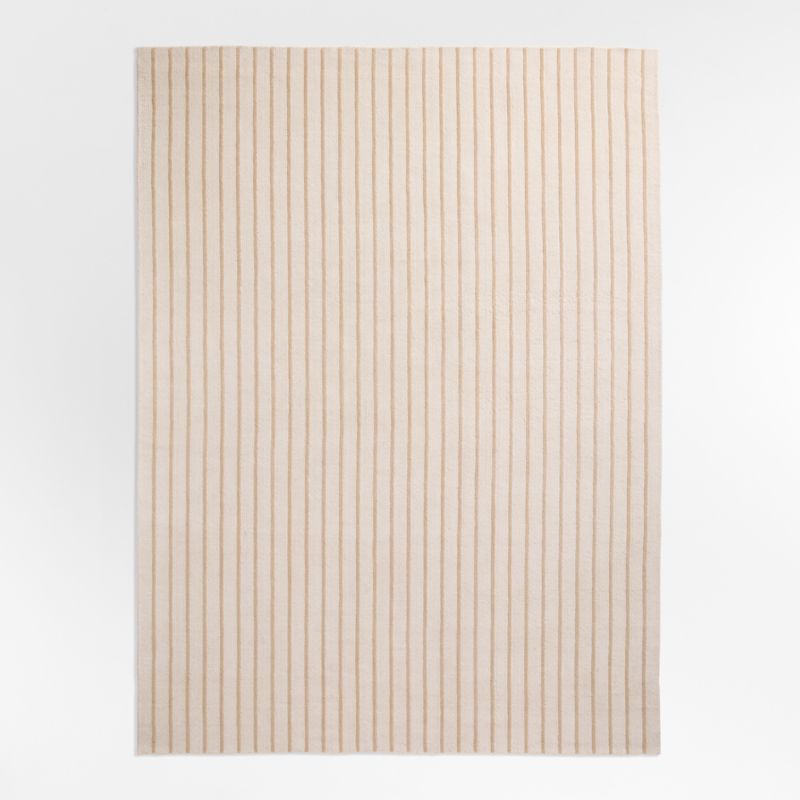 Brighton Wool Handwoven Ivory Rug Swatch 12"x18" - image 2 of 3