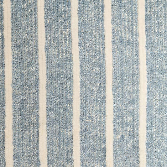 Brighton Wool Handwoven Light Blue Rug Swatch 12"x18"