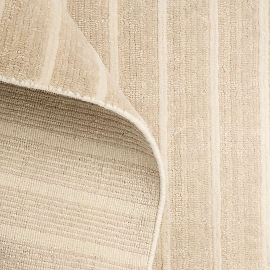 Brighton Wool Handwoven Taupe Rug Swatch 12"x18"