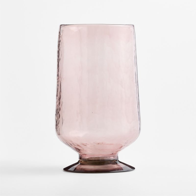 Bergen Large Glass Plum Hurricane Candle Holder 12.5" - image 7 of 9