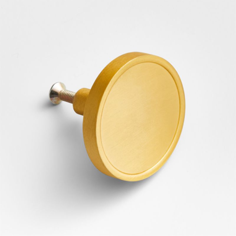 Bria Flat Round Brass Knob - image 2 of 7